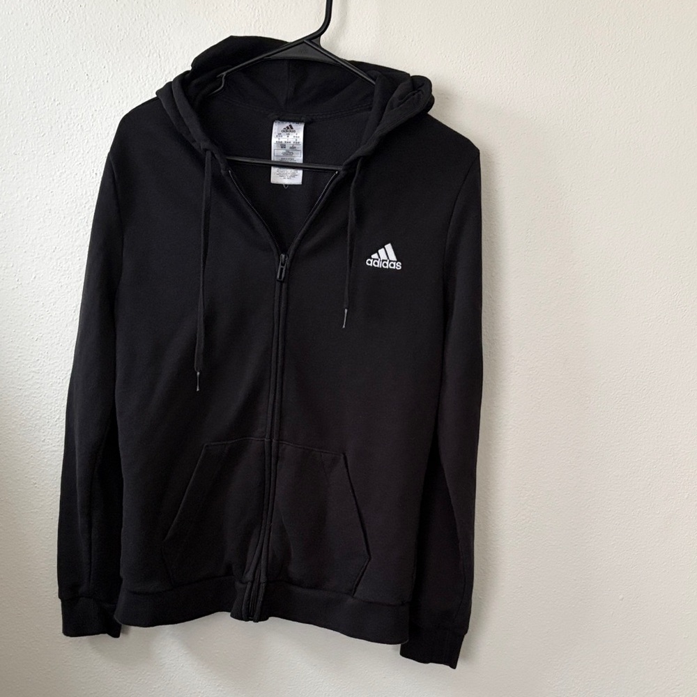 Adidas Women’s Black Full-Zip Hoodie